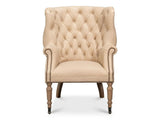 Welsh Cappuccion Leather Chair - Ornate Home
