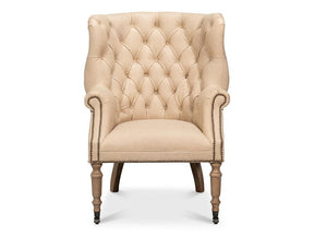 Welsh Cappuccion Leather Chair - Ornate Home