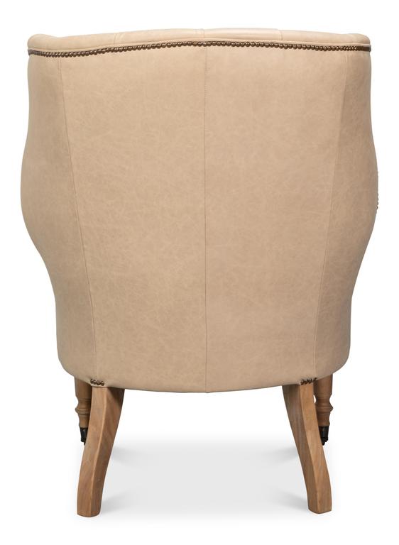 Welsh Cappuccion Leather Chair - Ornate Home