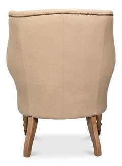 Welsh Cappuccion Leather Chair - Ornate Home