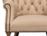 Welsh Cappuccion Leather Chair - Ornate Home