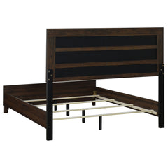 Welsley Walnut 5-piece California King Bedroom Set - Ornate Home