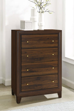 Welsley Walnut Chest - Ornate Home