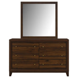 Welsley Walnut Dresser and Mirror - Ornate Home