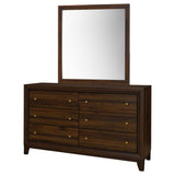 Welsley Walnut Dresser and Mirror - Ornate Home