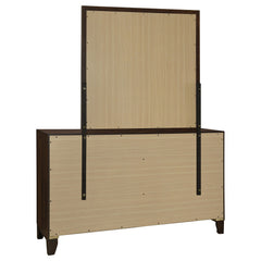 Welsley Walnut Dresser and Mirror - Ornate Home