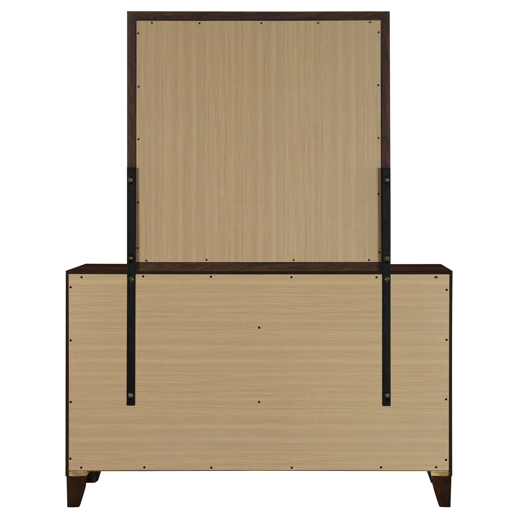 Welsley Walnut Dresser and Mirror - Ornate Home