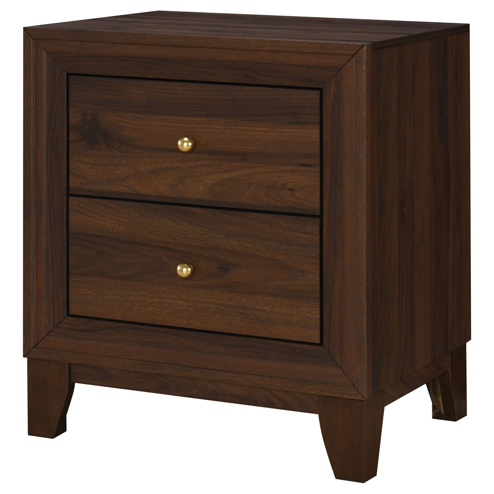 Welsley Walnut Nightstand - Ornate Home