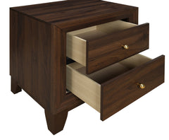 Welsley Walnut Nightstand - Ornate Home