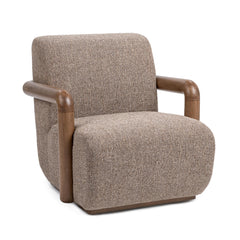 Welson Warm Mocha Swivel Accent Chair