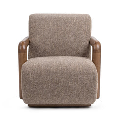 Welson Warm Mocha Swivel Accent Chair