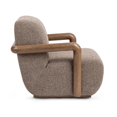 Welson Warm Mocha Swivel Accent Chair