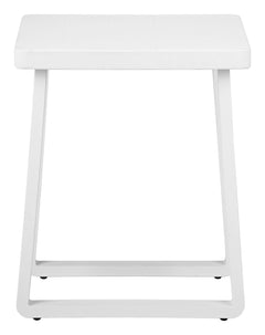 Welt White Outdoor Side Table - Ornate Home