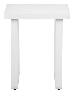Welt White Outdoor Side Table - Ornate Home