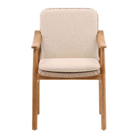 Wembley Beige/Natural Outdoor Dining Chair (Set of 2) - Ornate Home