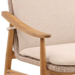 Wembley Beige/Natural Outdoor Dining Chair (Set of 2) - Ornate Home