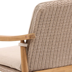 Wembley Beige/Natural Outdoor Dining Chair (Set of 2) - Ornate Home