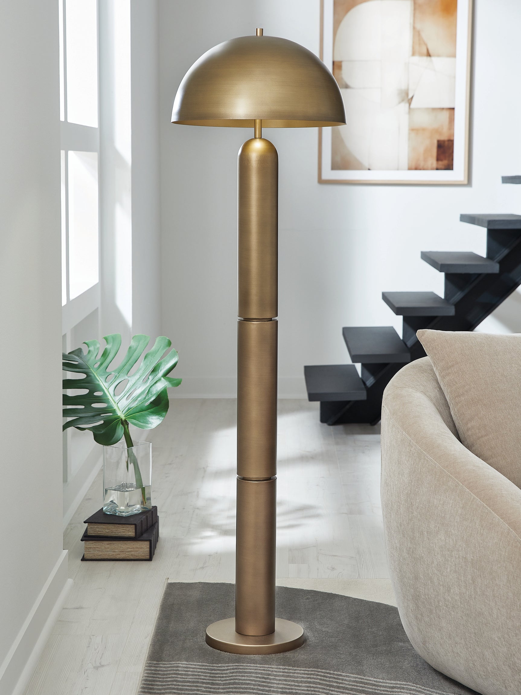 Wendfield Antique Gold Floor Lamp (Online Special Price) - Ornate Home