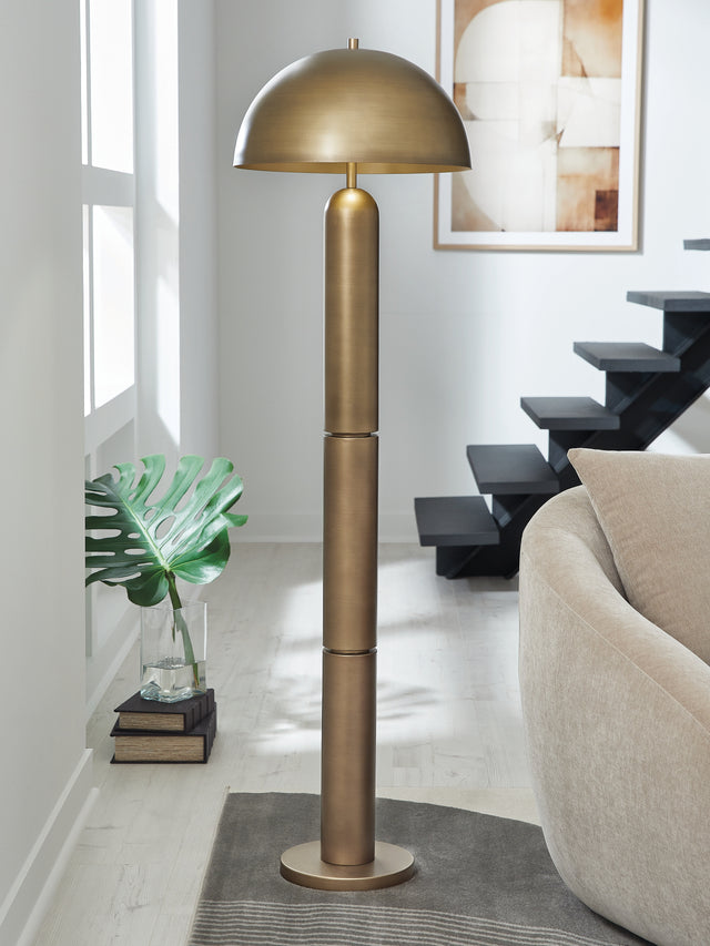 Wendfield Antique Gold Floor Lamp (Online Special Price) - Ornate Home