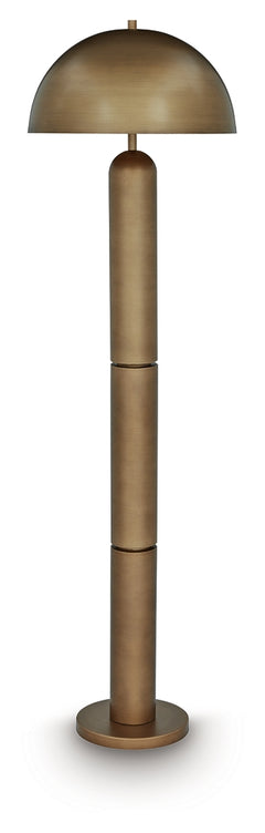 Wendfield Antique Gold Floor Lamp - Ornate Home