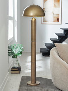 Wendfield Antique Gold Floor Lamp - Ornate Home