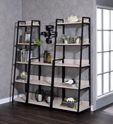 Wendral Natural & Black Bookshelf (3Tier) - Ornate Home