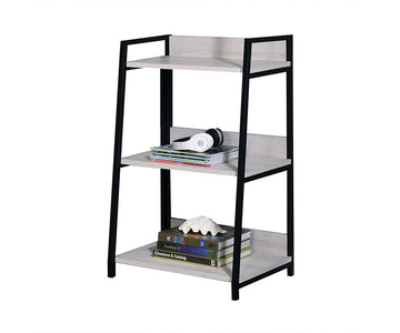 Wendral Natural & Black Bookshelf (3Tier) - Ornate Home