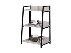 Wendral Natural & Black Bookshelf (3Tier) - Ornate Home