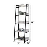 Wendral Natural & Black Bookshelf (5Tier, 16"L) - Ornate Home