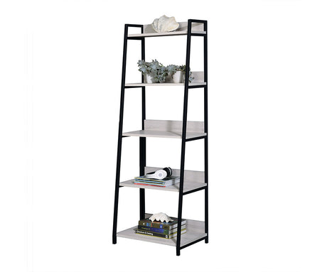 Wendral Natural & Black Bookshelf (5Tier, 16"L) - Ornate Home