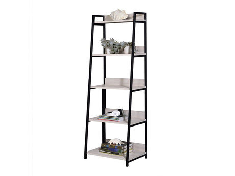 Wendral Natural & Black Bookshelf (5Tier, 23"L) - Ornate Home