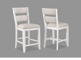 Wendy White Counter Height Dining Chairs - Ornate Home