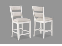 Wendy White Counter Height Dining Chairs - Ornate Home