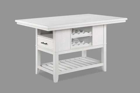 Wendy White Counter Height Dining Room Set / 6pc - Ornate Home