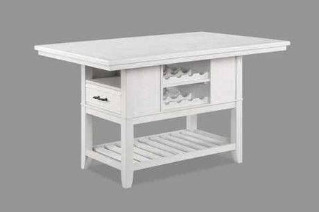 Wendy White Counter Height Dining Room Set / 6pc - Ornate Home