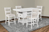 Wendy White Counter Height Dining Set - Ornate Home