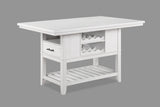 Wendy White Counter Height Dining Set - Ornate Home