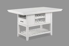 Wendy White Counter Height Dining Set - Ornate Home