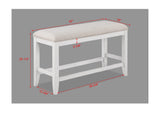 Wendy White Counter Height Dining Set - Ornate Home
