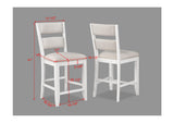 Wendy White Counter Height Dining Set - Ornate Home