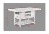 Wendy White Counter Height Dining Set - Ornate Home