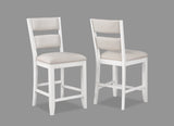 Wendy White Counter Height Dining Set - Ornate Home