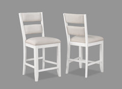 Wendy White Counter Height Dining Set - Ornate Home