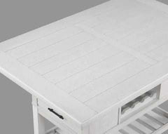 Wendy White Counter Height Dining Table - Ornate Home