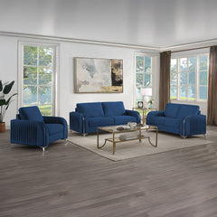 Wenona Blue Loveseat - Ornate Home