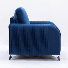 Wenona Blue Loveseat - Ornate Home