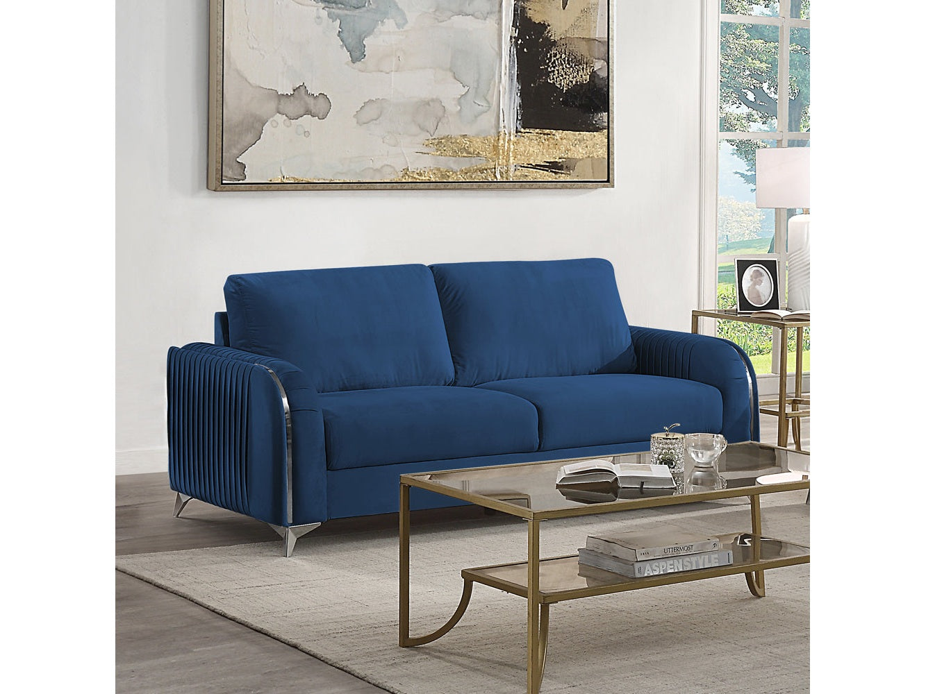Wenona Blue Sofa - Ornate Home