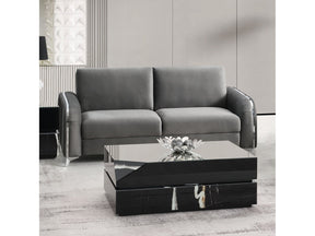 Wenona Gray Velvet Sofa - Ornate Home