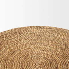 Wenopa Matte Black/Natural Wood Jute Accent Tables - Ornate Home