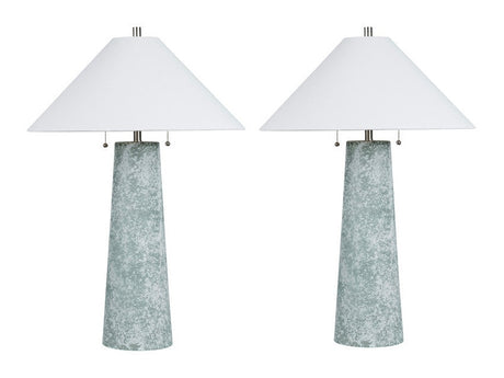 Wentworth Blue/White Table Lamp (Set of 2) - Ornate Home